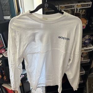BOSTON White Long Sleeve Tee